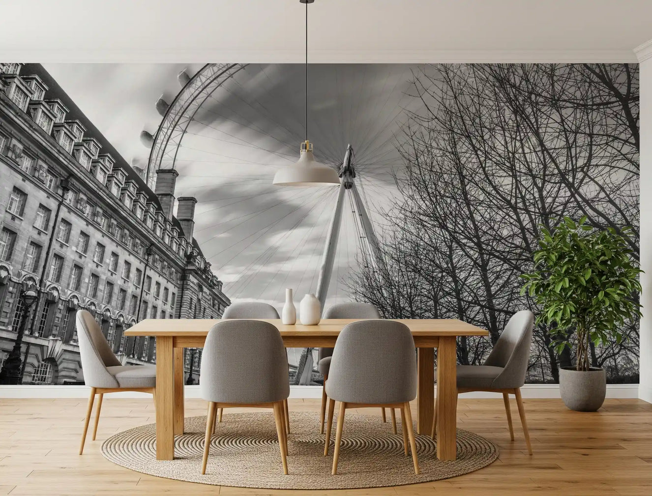 London Eye: Monochrome Majesty Wall Mural