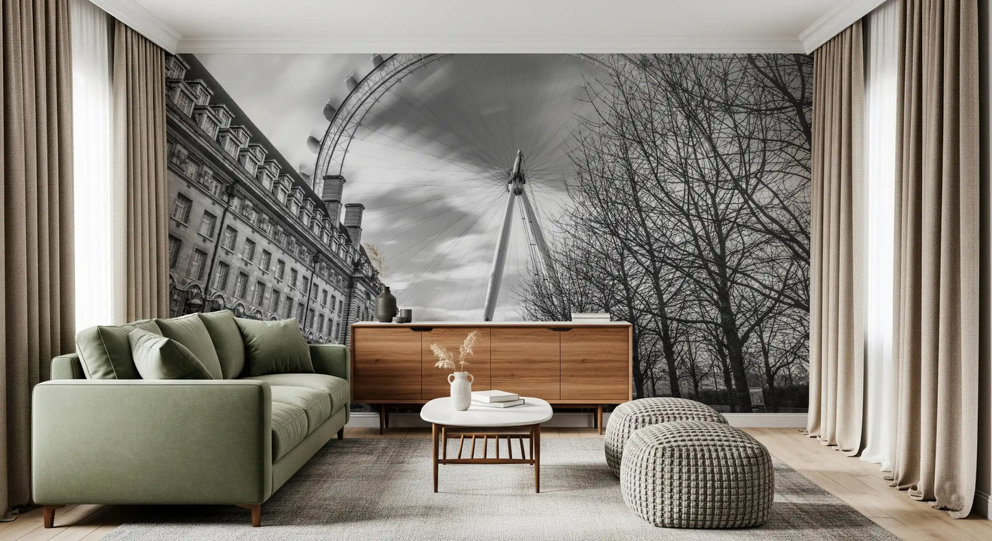 London Eye: Monochrome Majesty Wall Mural