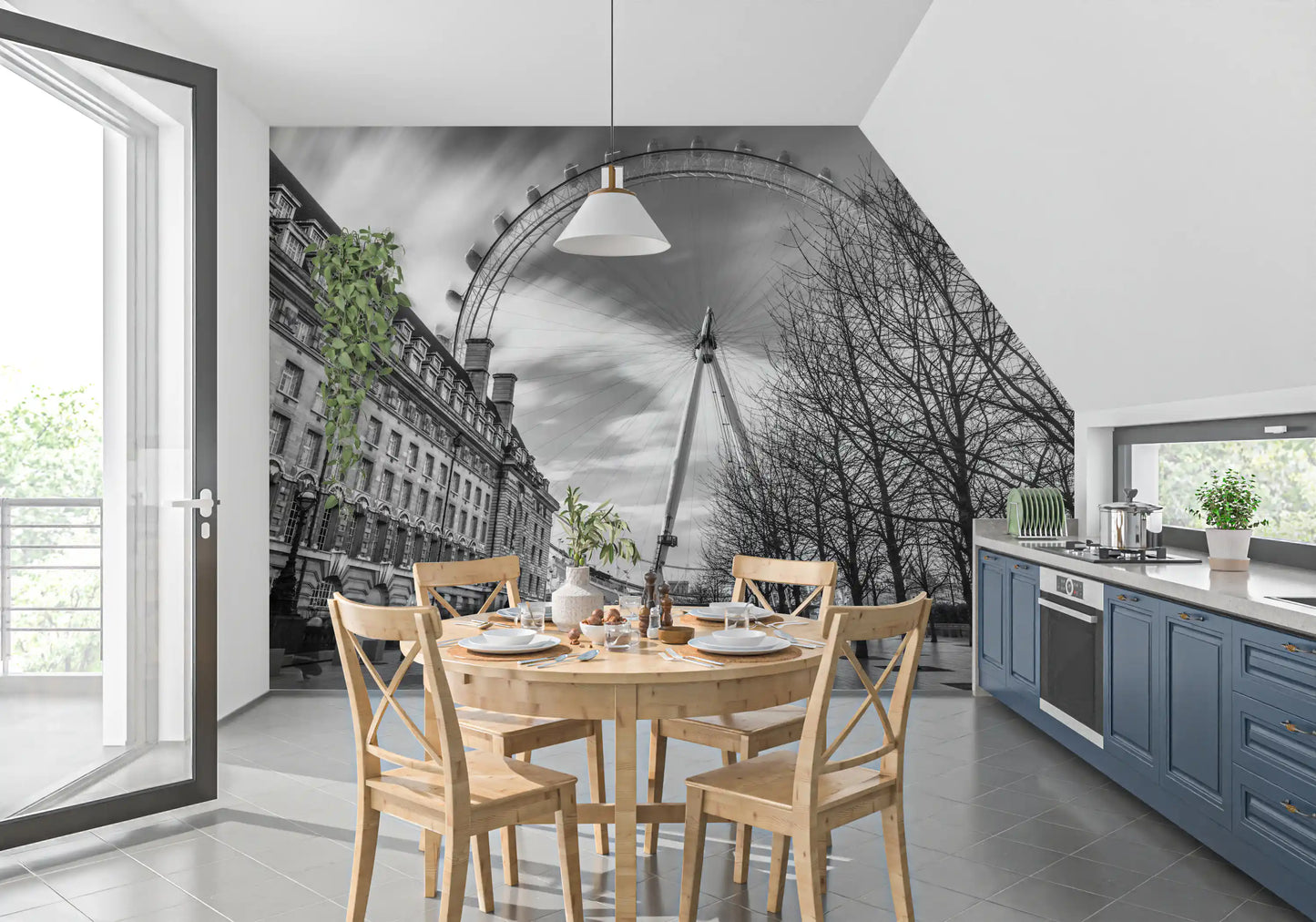 London Eye: Monochrome Majesty Wall Mural