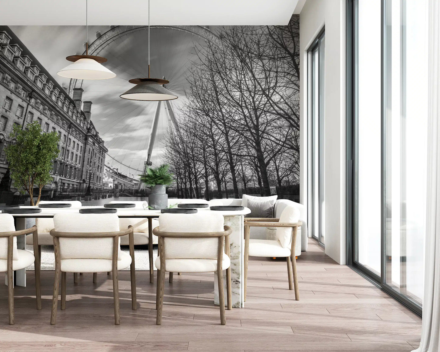 London Eye: Monochrome Majesty Wall Mural