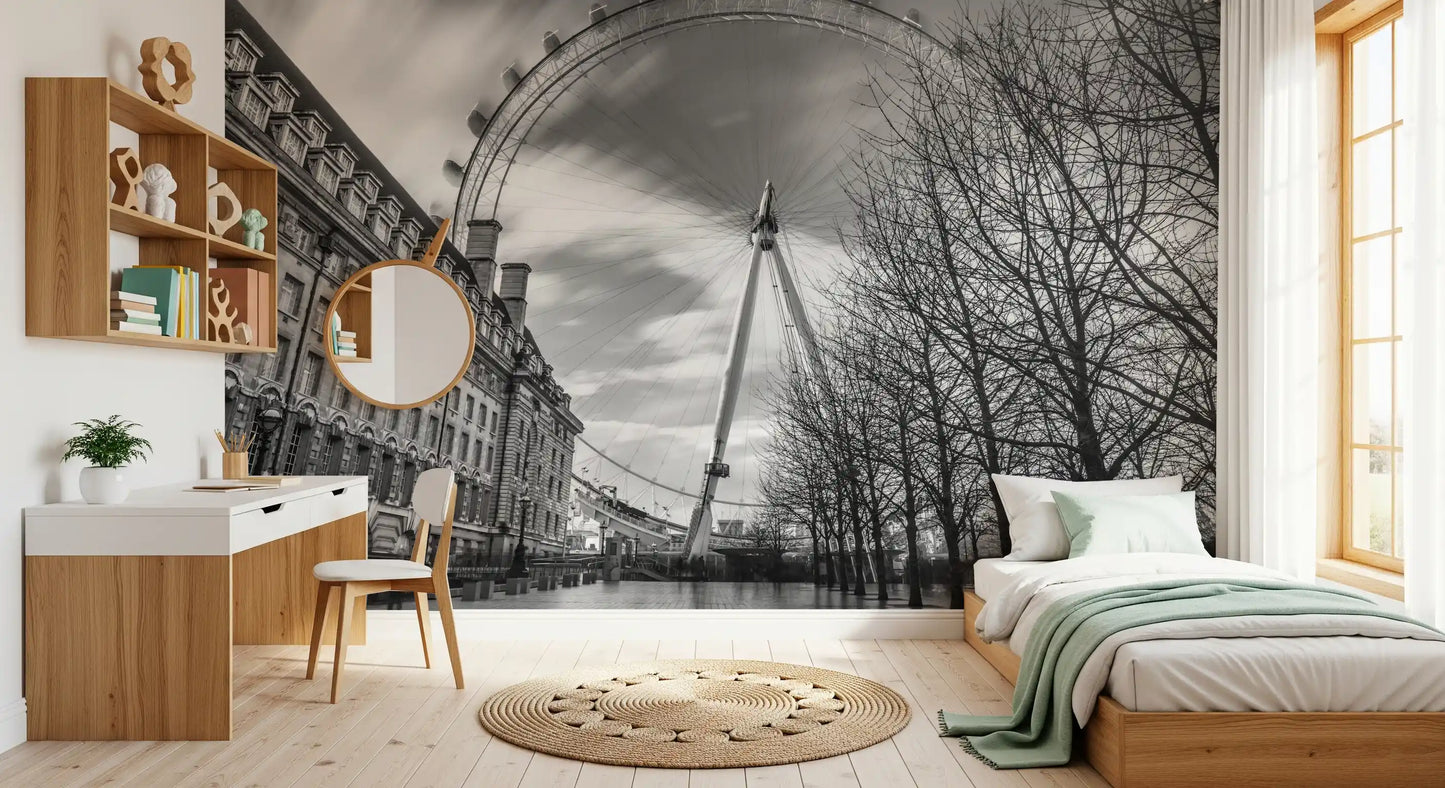 London Eye: Monochrome Majesty Wall Mural