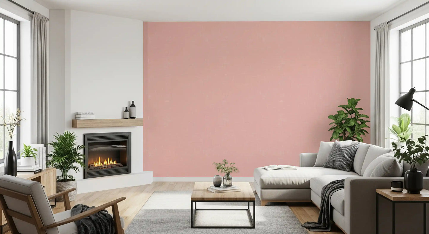 Blush Pink Linen Texture Wallpaper Mid Century Modern Wallpaper⁠