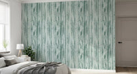 Soft grain wallpaper with muted blue tones and irregular vertical flow