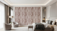 Dusty rose grain wallpaper with irregular lines and soft printed texture