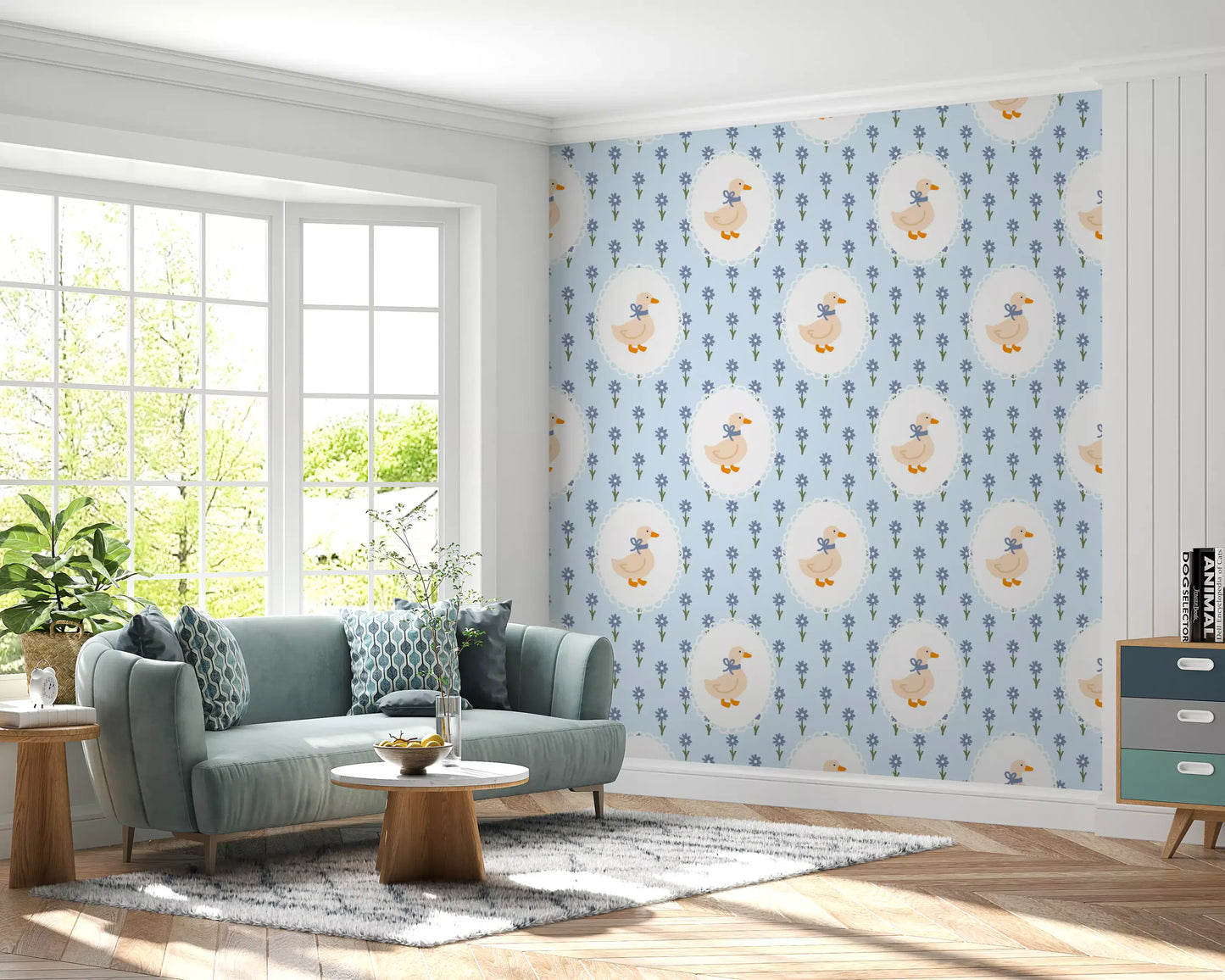 Goose Cottage Floral Wallpaper⁠