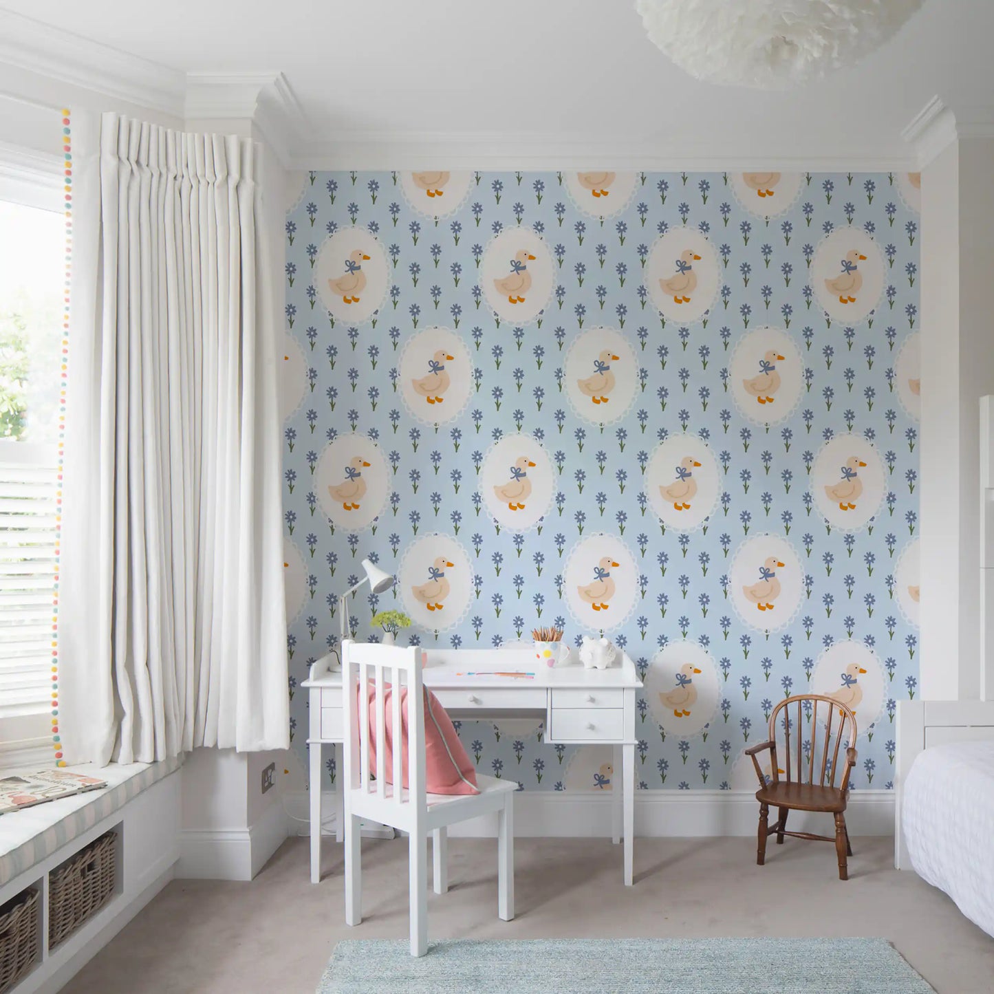 Goose Cottage Floral Wallpaper⁠