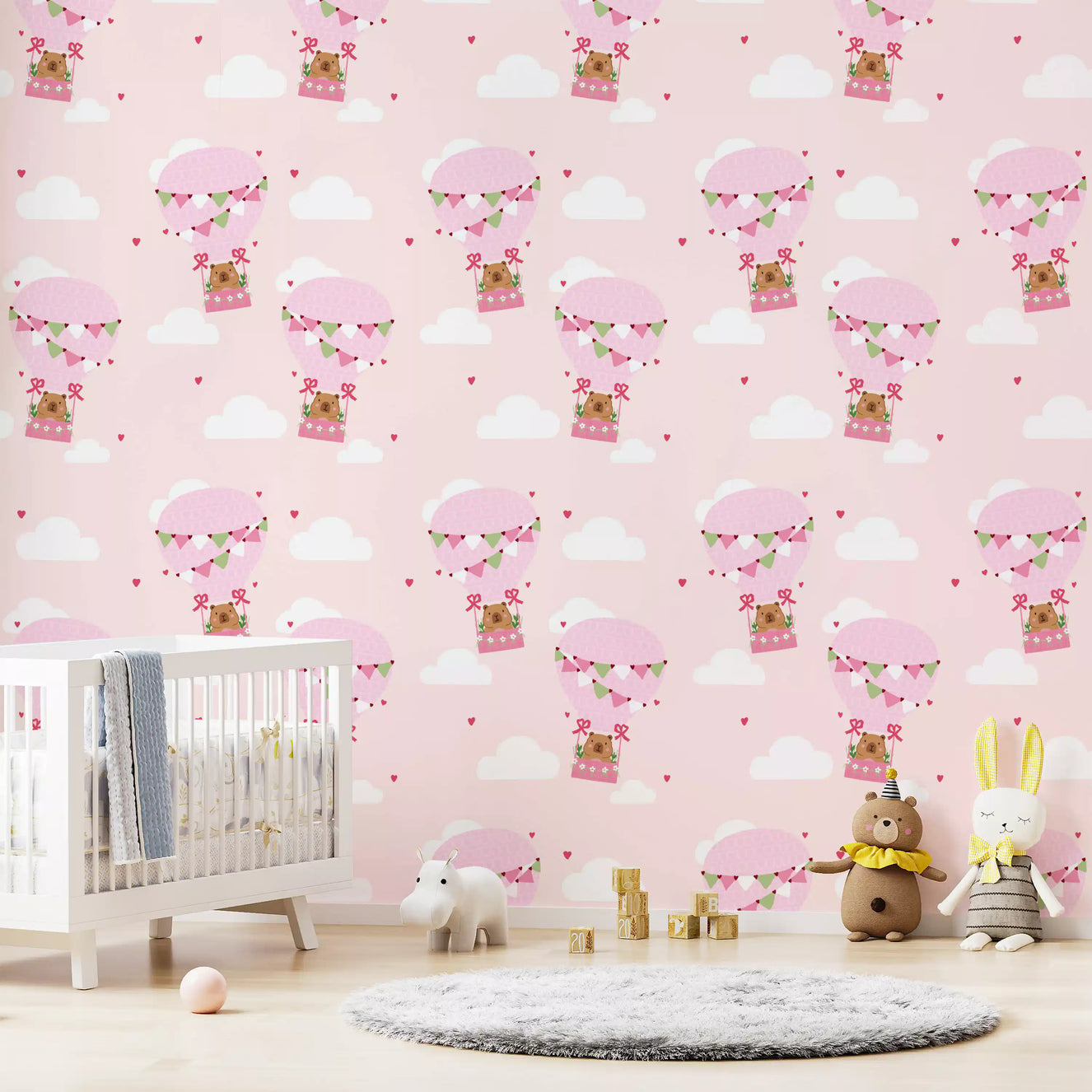 Sweet Bear Balloon Ride Wallpaper⁠