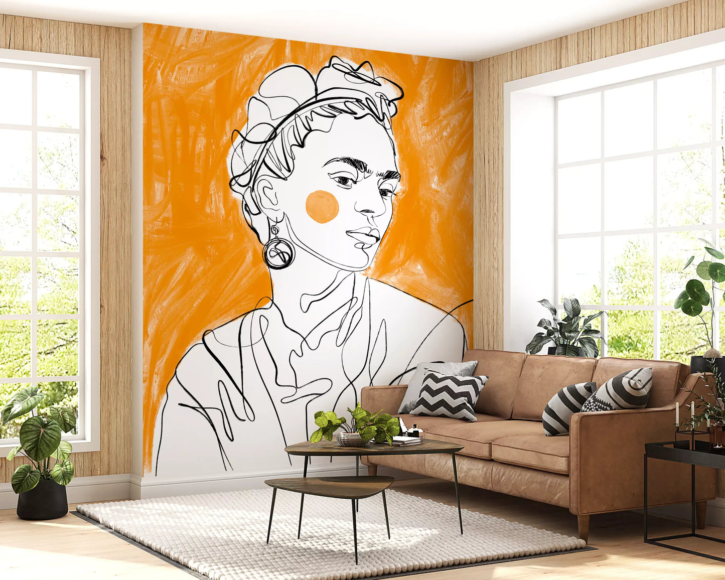 Tangerine Muse Wall Mural