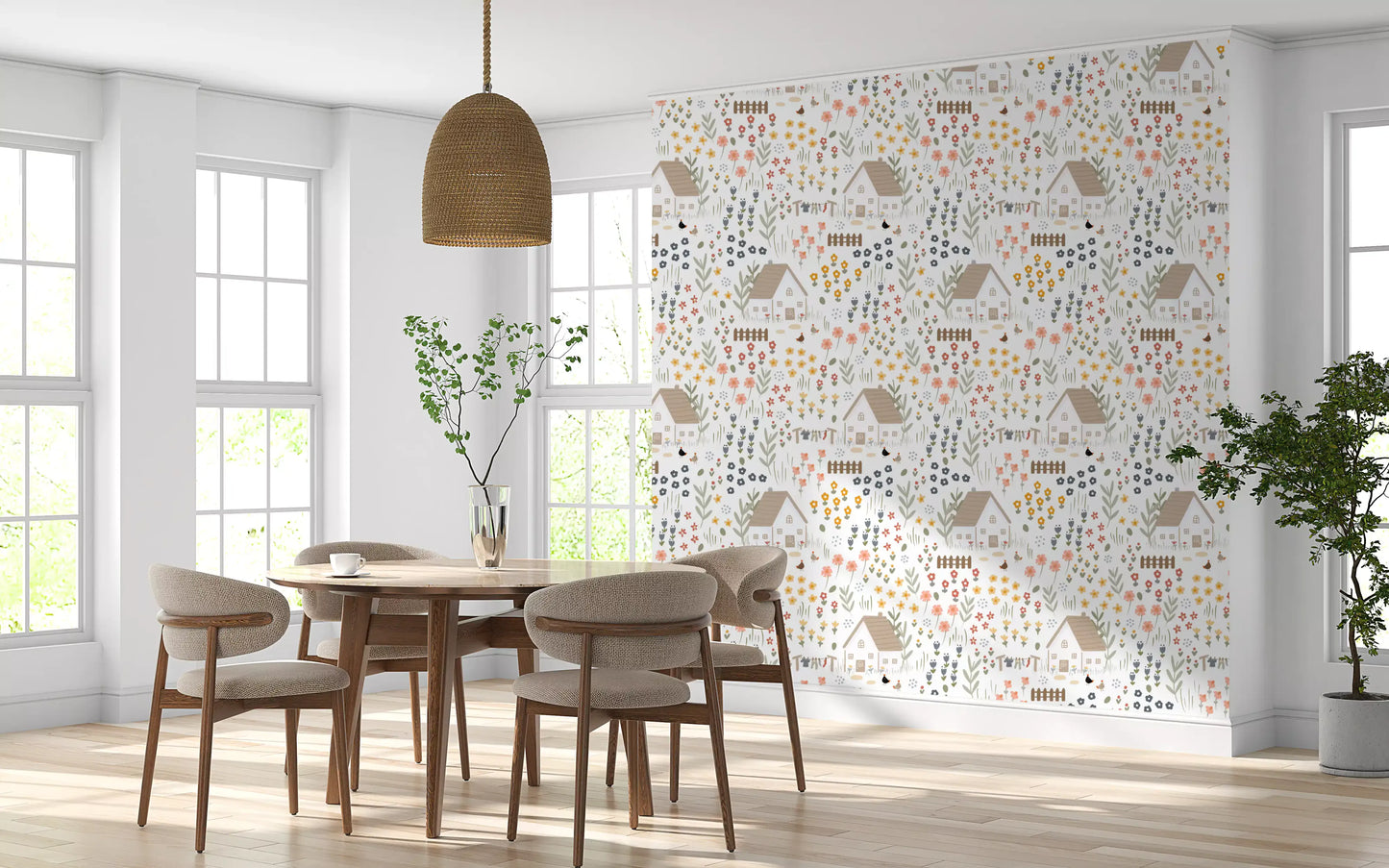 Country Cottage Wallpaper⁠