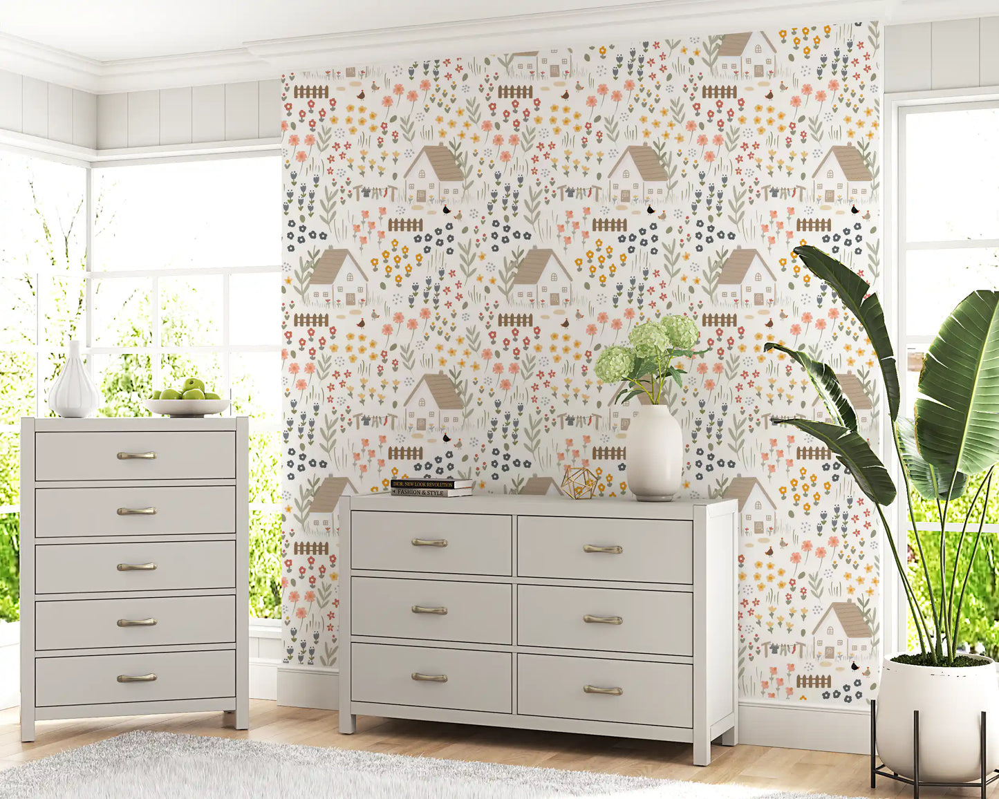 Country Cottage Wallpaper⁠