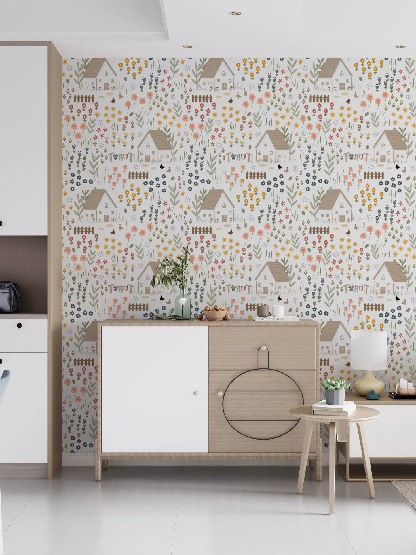 Country Cottage Wallpaper⁠