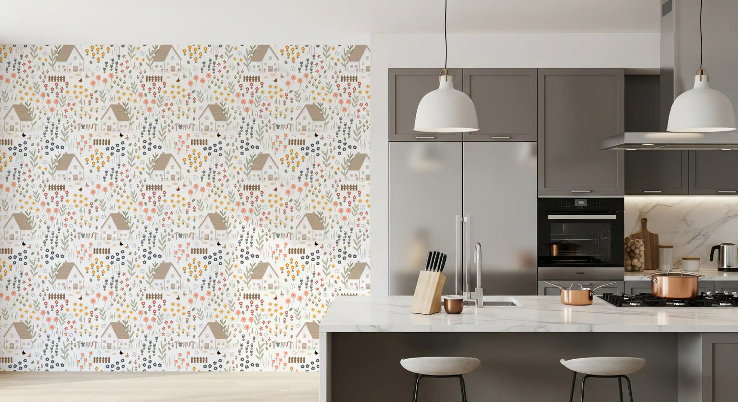 Country Cottage Wallpaper⁠