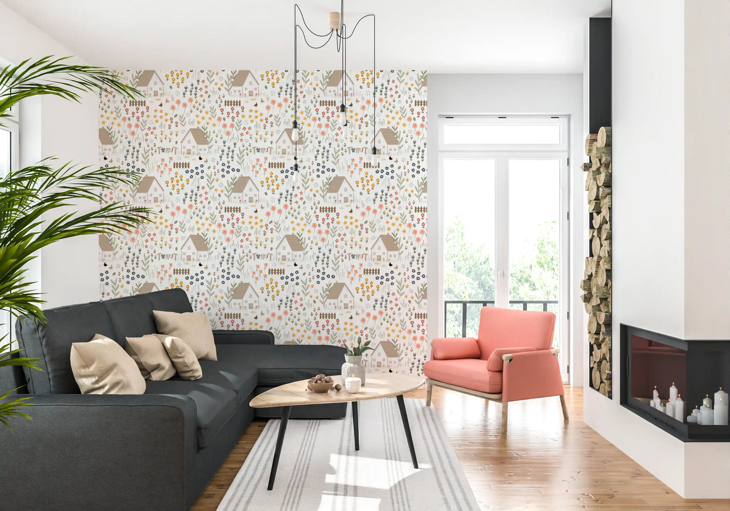 Country Cottage Wallpaper⁠
