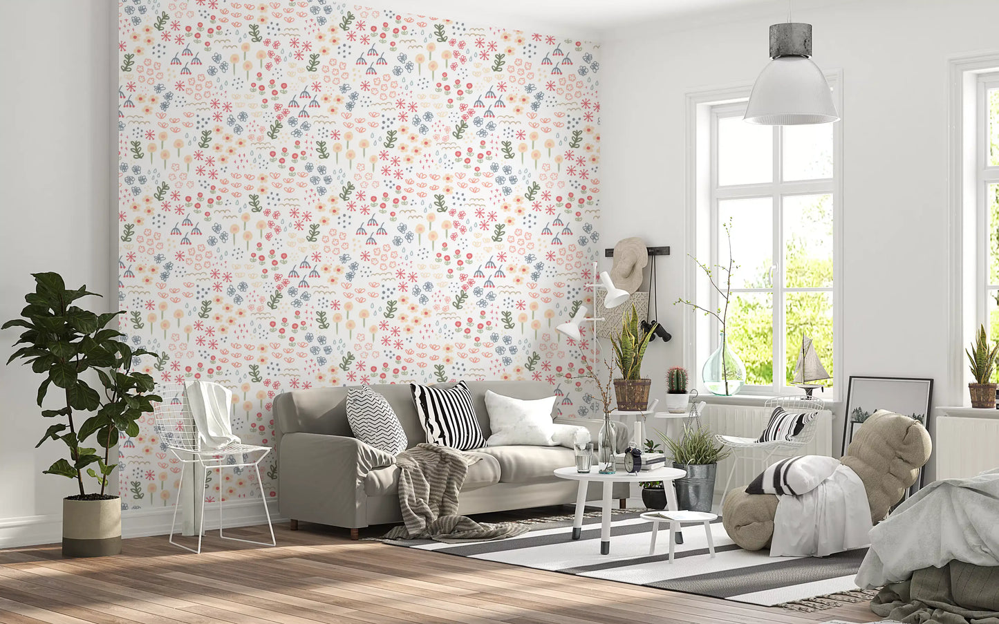 English Garden Flowers Wallpaper⁠