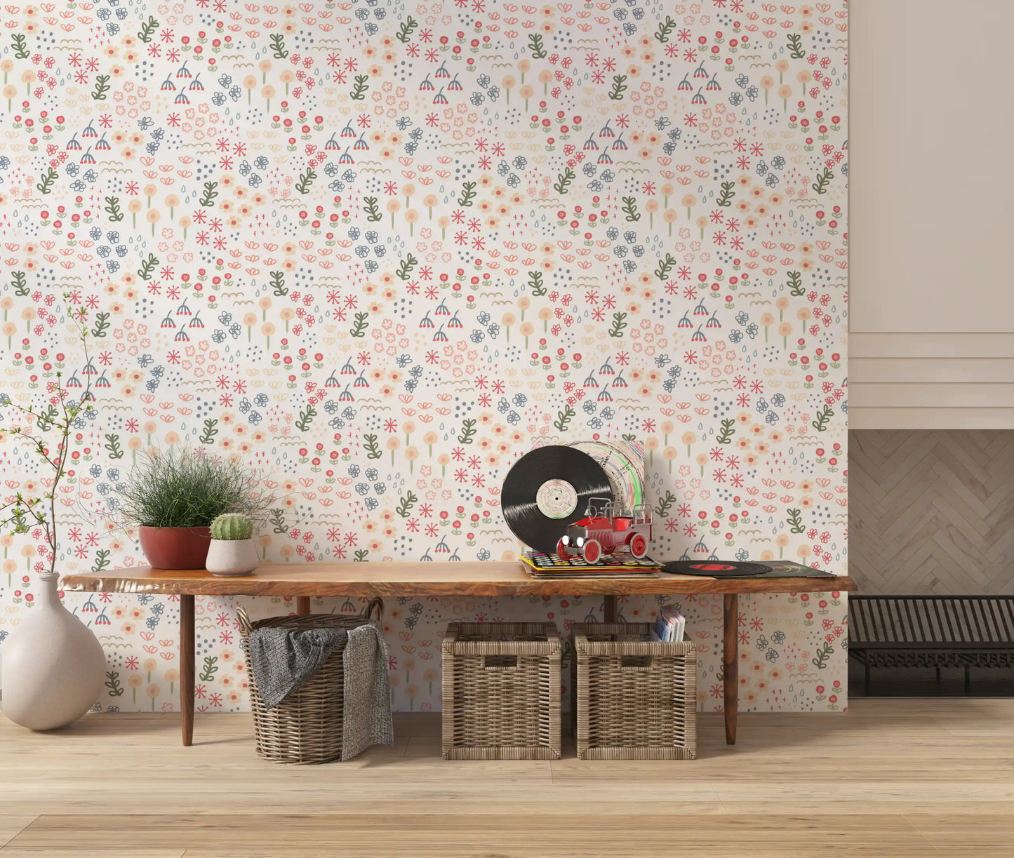 English Garden Flowers Wallpaper⁠