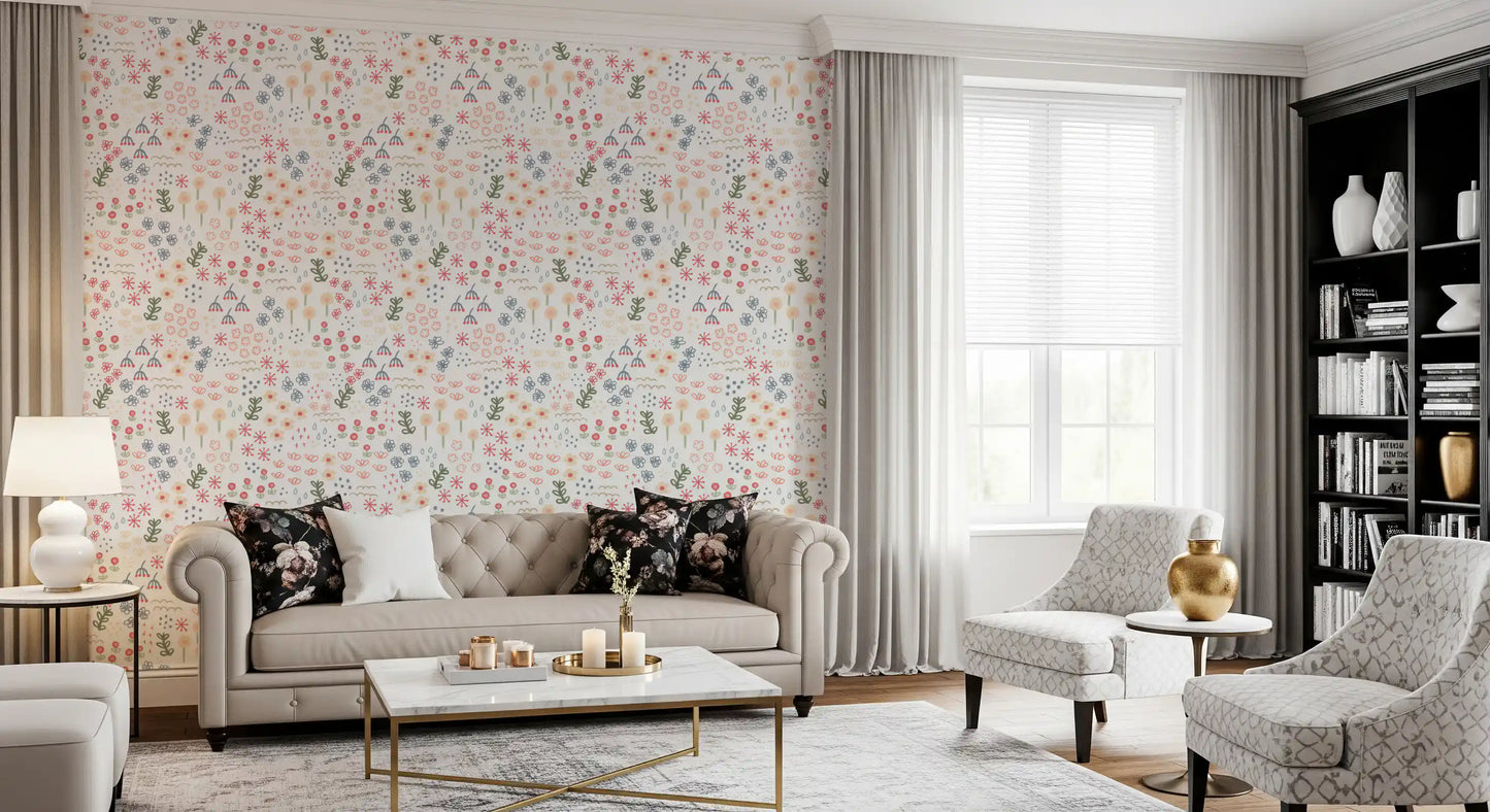 English Garden Flowers Wallpaper⁠