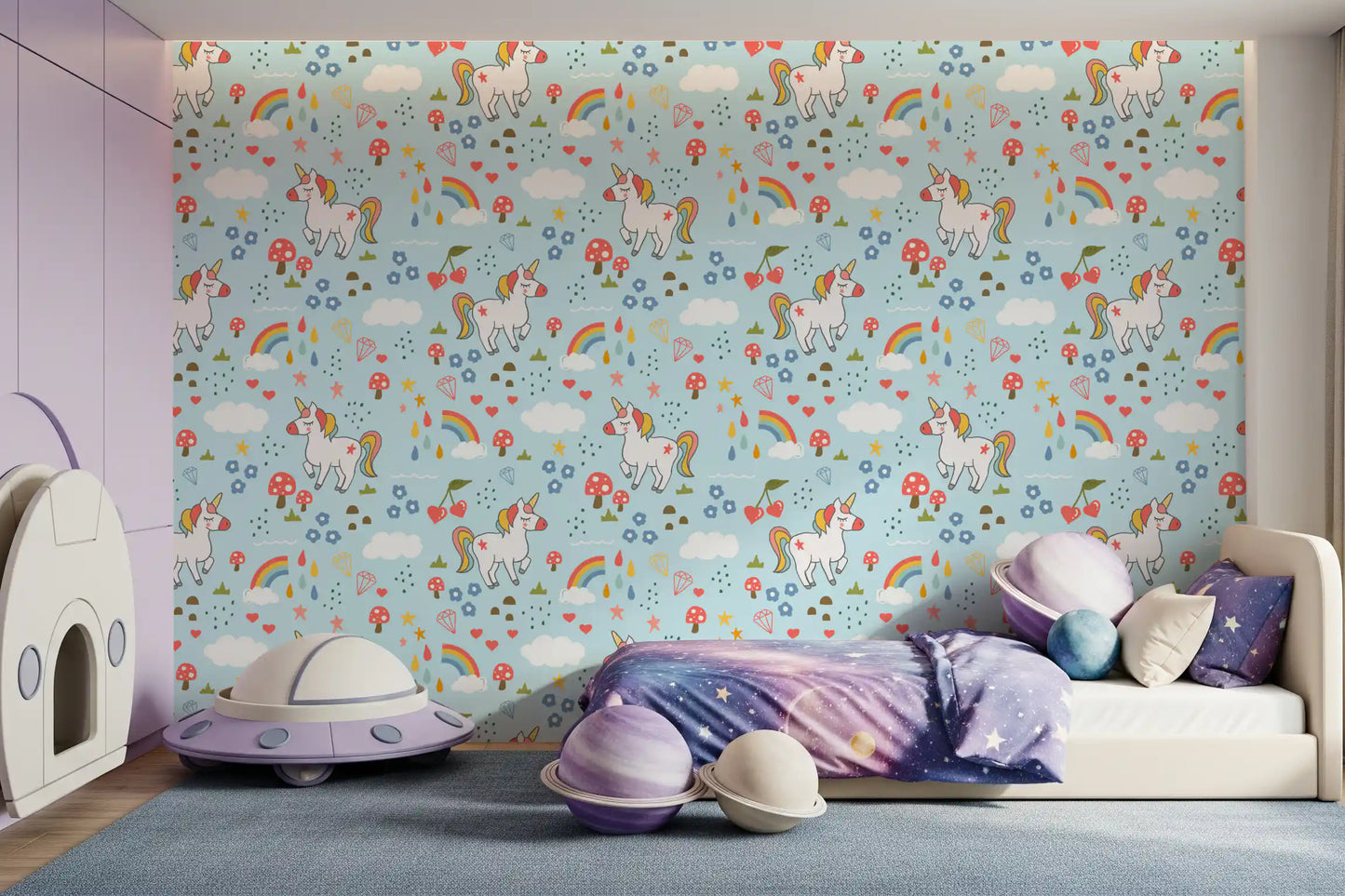 Whimsical Unicorn Dreams Wallpaper⁠