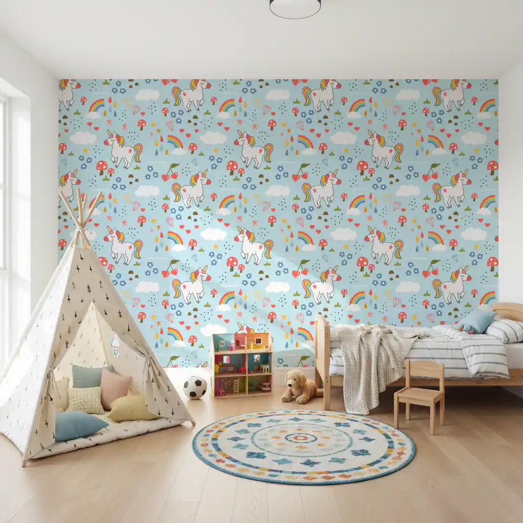 Whimsical Unicorn Dreams Wallpaper⁠