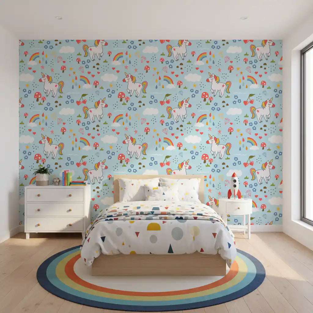 Whimsical Unicorn Dreams Wallpaper⁠