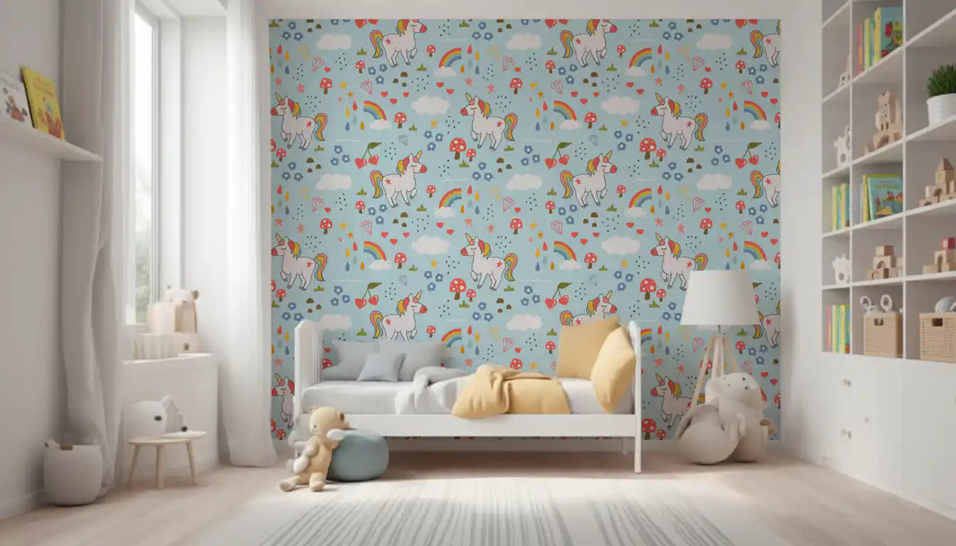 Whimsical Unicorn Dreams Wallpaper⁠