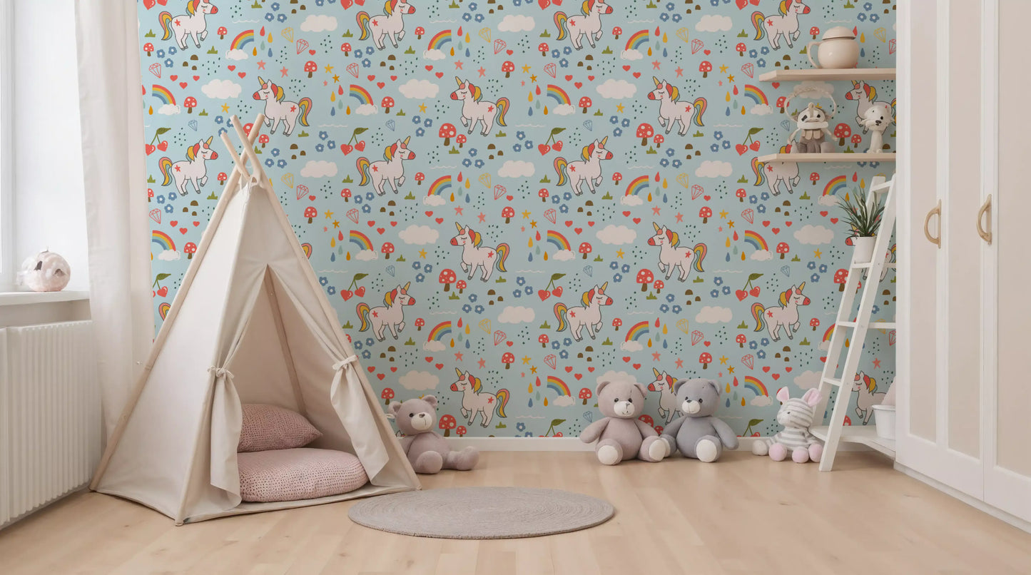 Whimsical Unicorn Dreams Wallpaper⁠