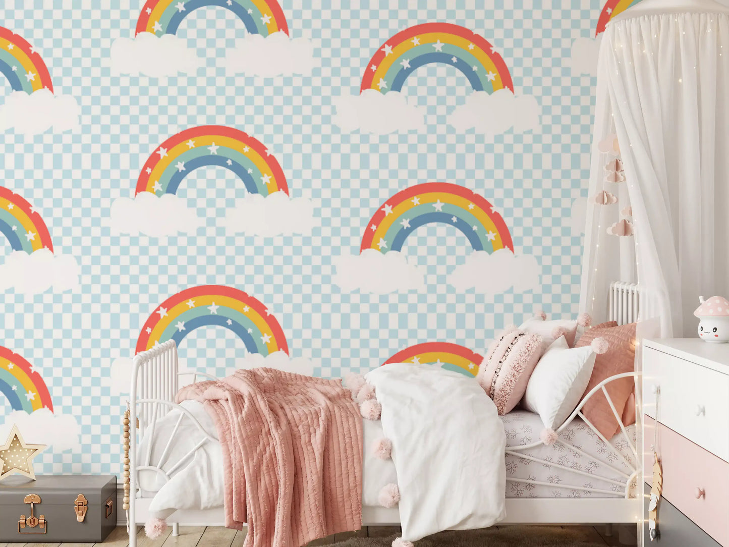 Rainbow & Starry Skies Wallpaper⁠
