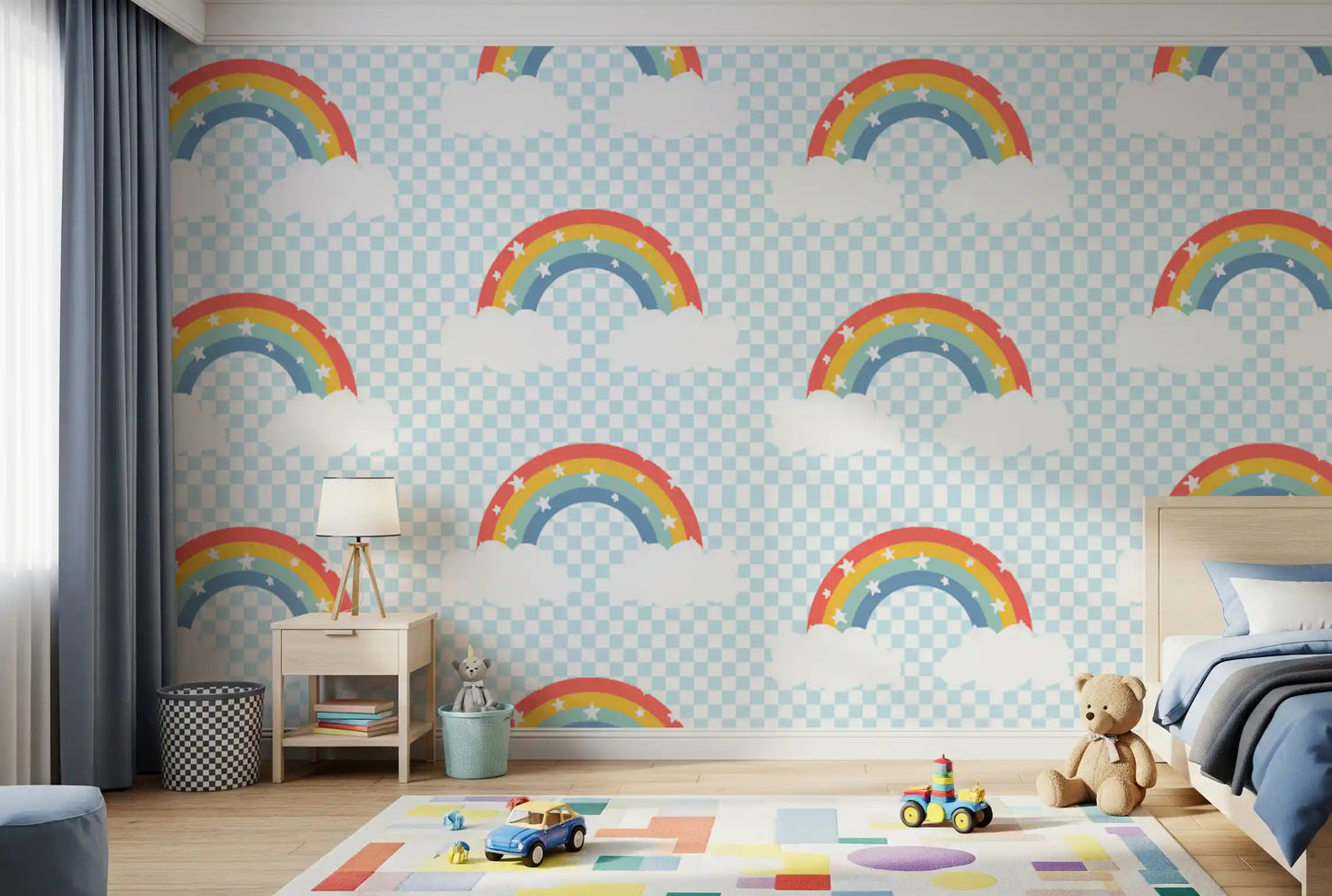 Rainbow & Starry Skies Wallpaper⁠