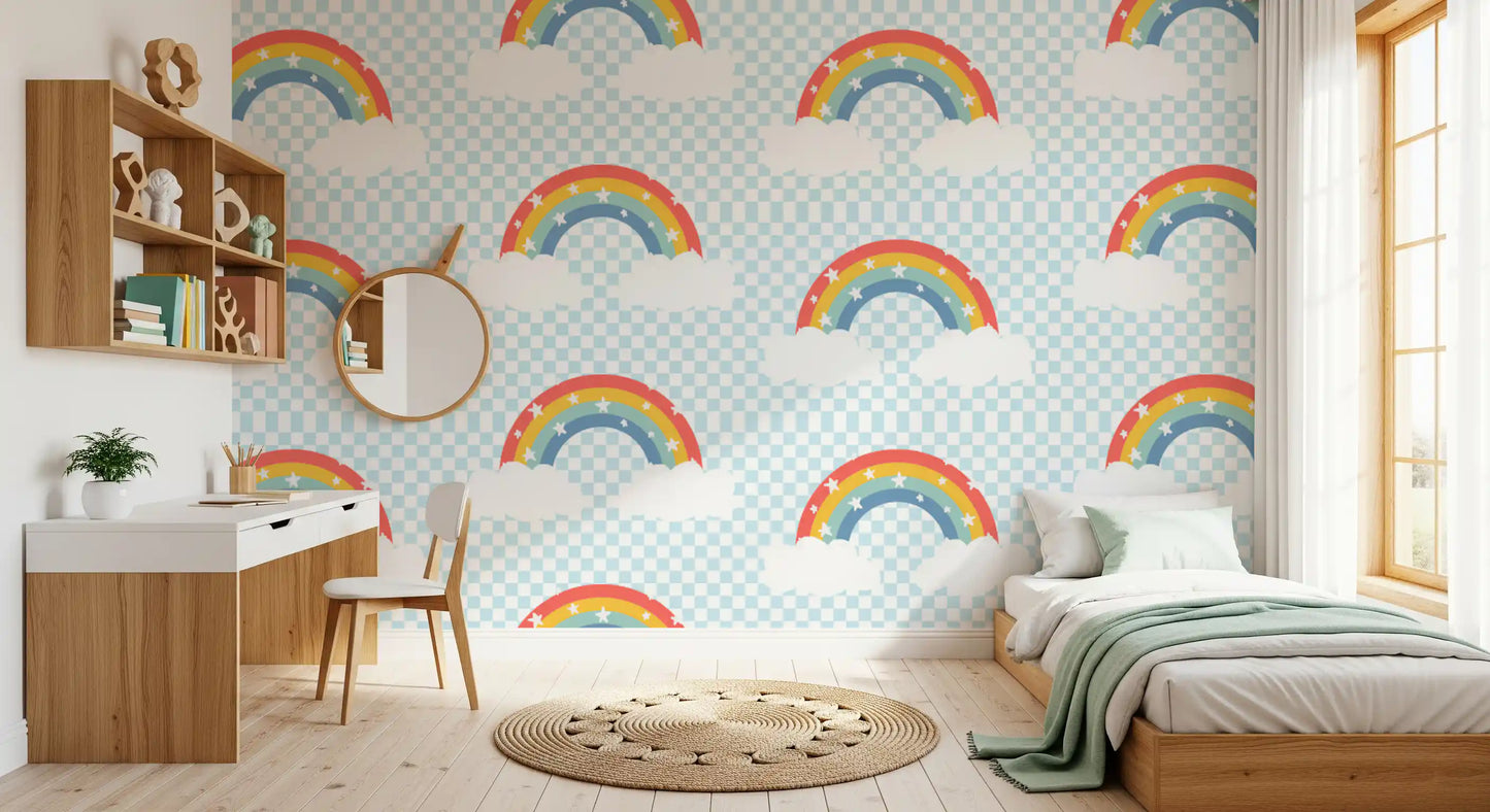 Rainbow & Starry Skies Wallpaper⁠