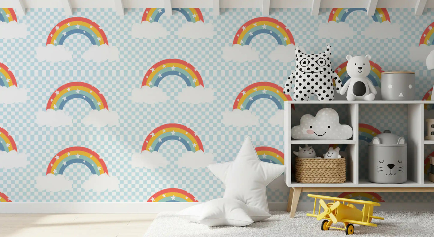 Rainbow & Starry Skies Wallpaper⁠
