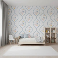 Dapper & Dainty Hearts wallpaper showing a goose in a dotted scarf