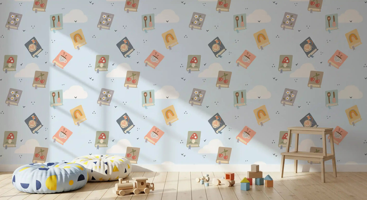 Drift fresh books and across the Book Lovers Dreams wallpaper layout.