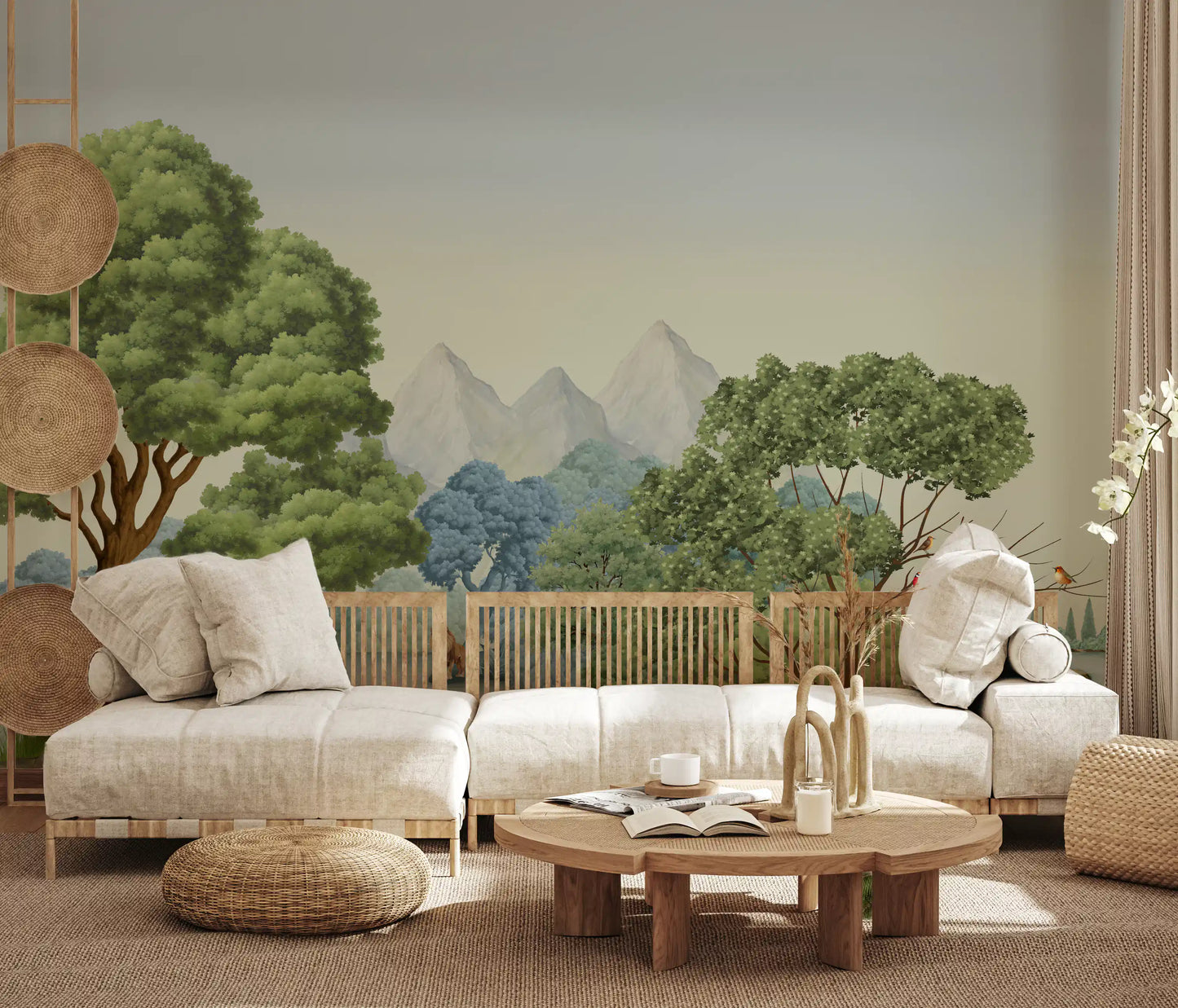 Safari River Oasis Wall Mural