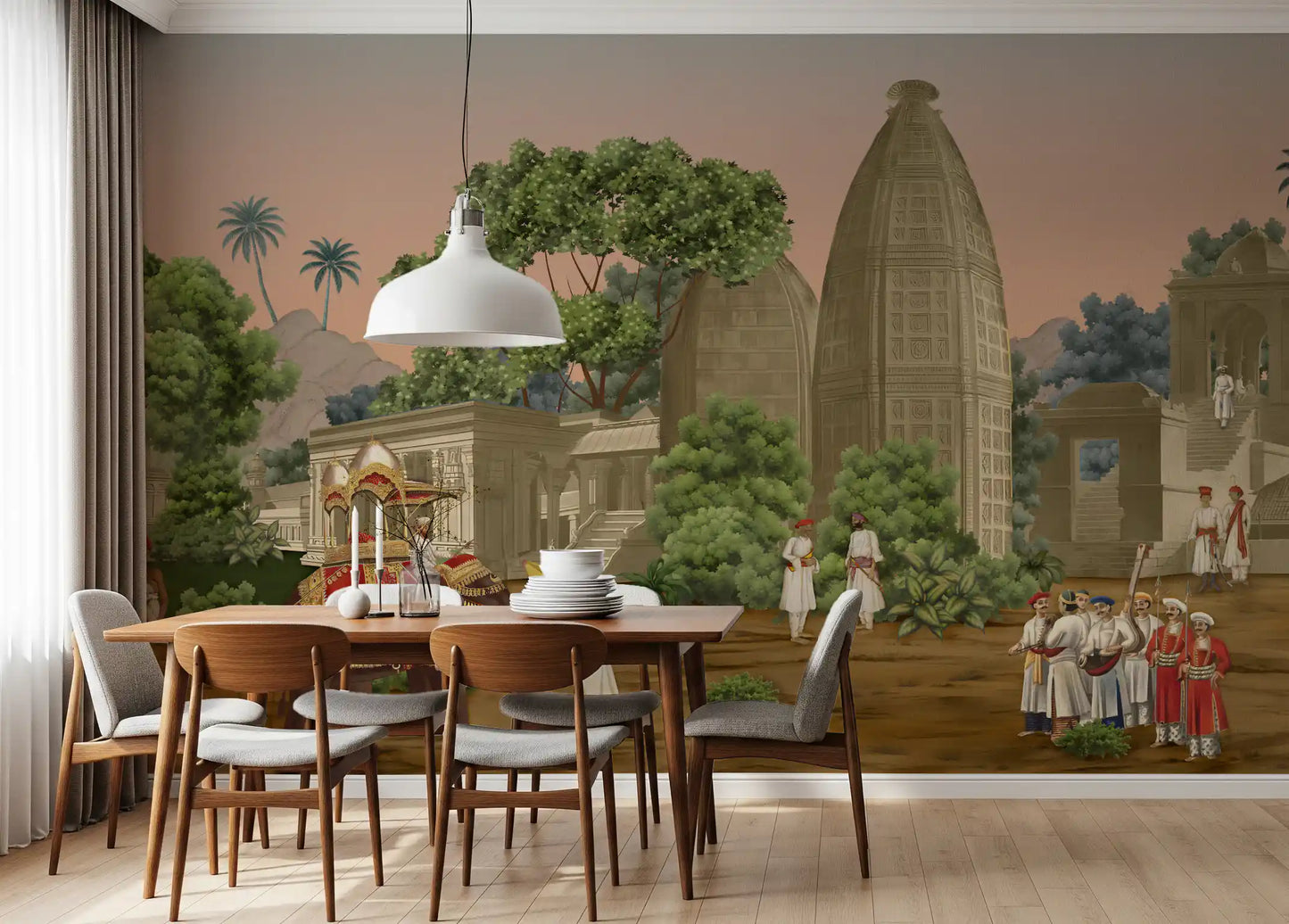 Royal Indian Procession Wall Mural