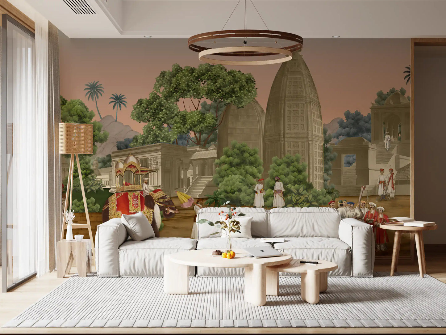 Royal Indian Procession Wall Mural