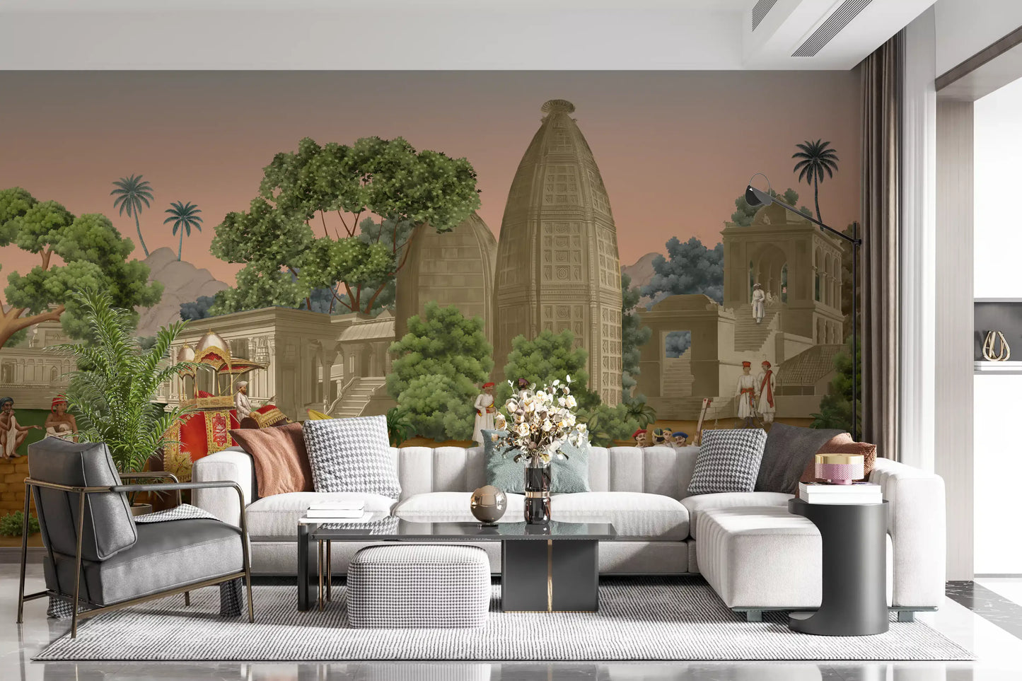 Royal Indian Procession Wall Mural