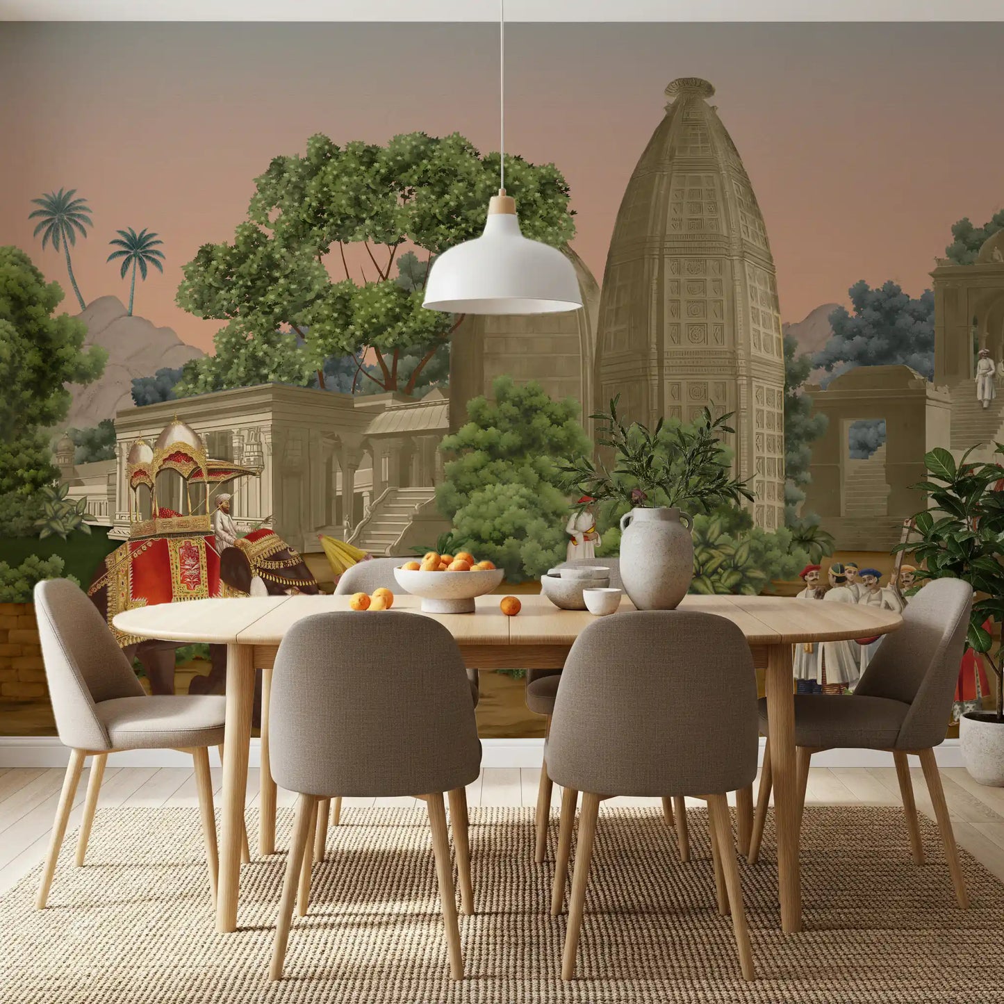 Royal Indian Procession Wall Mural