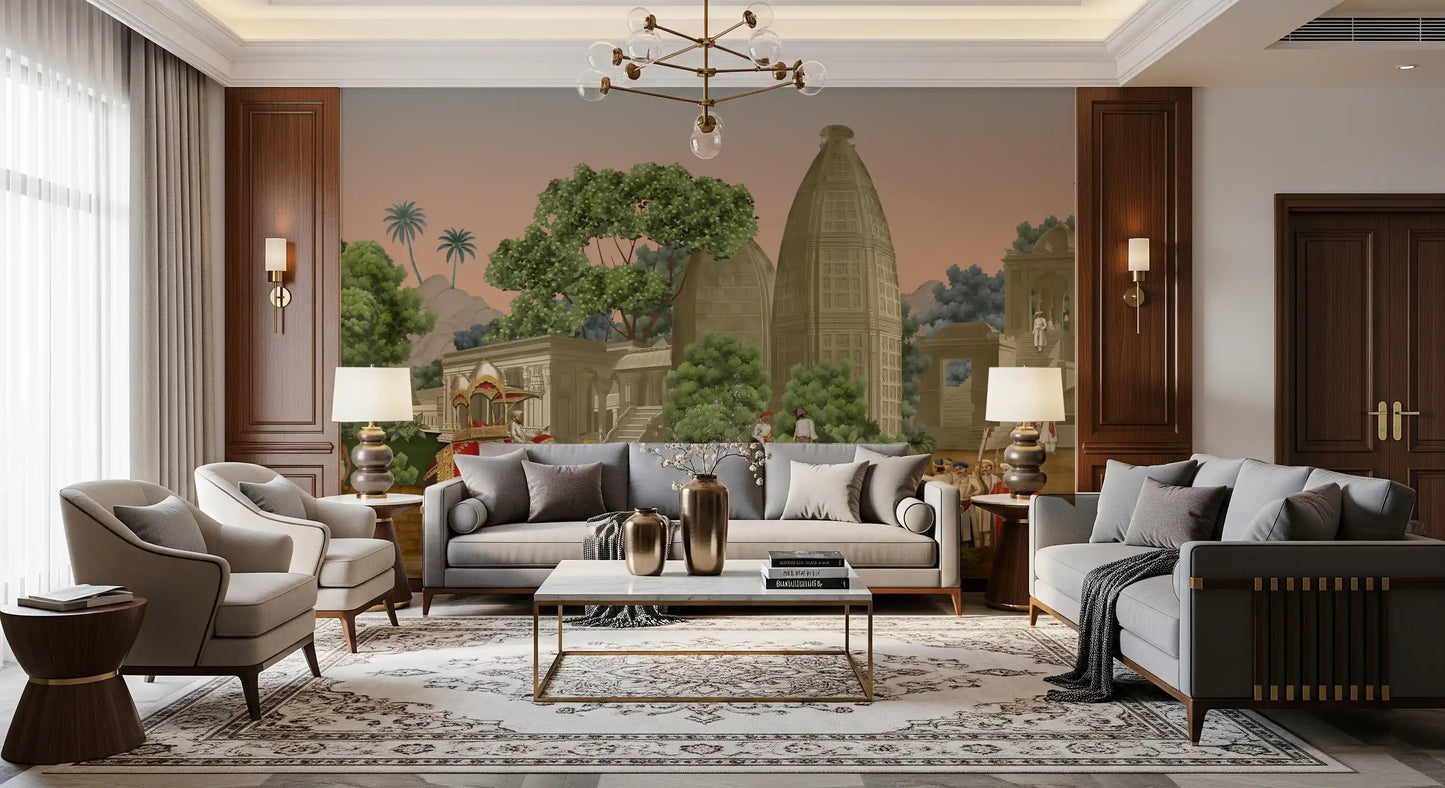 Royal Indian Procession Wall Mural