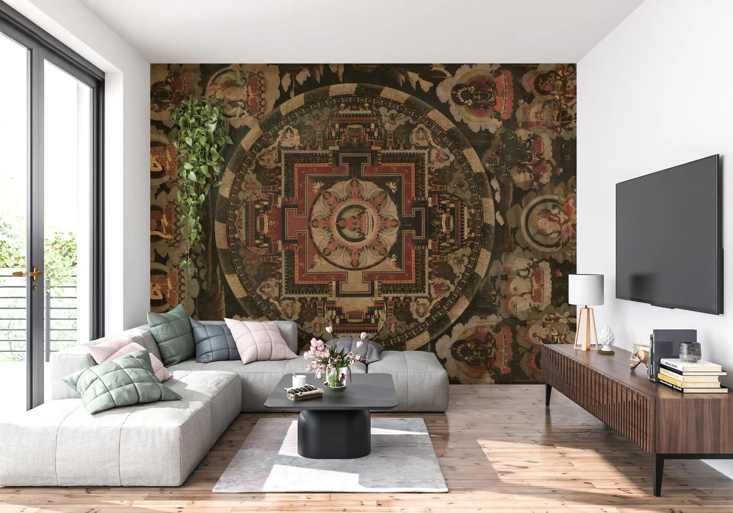 Ancient Cosmic Harmony Wall Mural