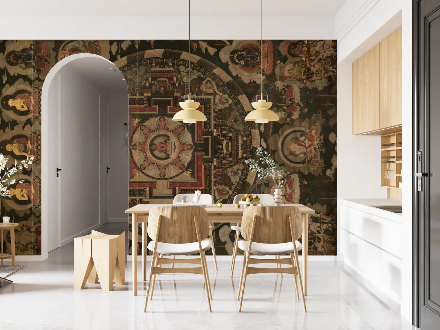 Ancient Cosmic Harmony Wall Mural