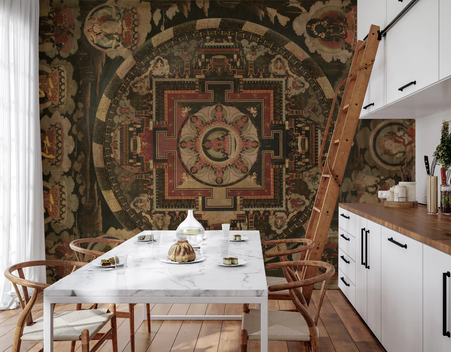 Ancient Cosmic Harmony Wall Mural