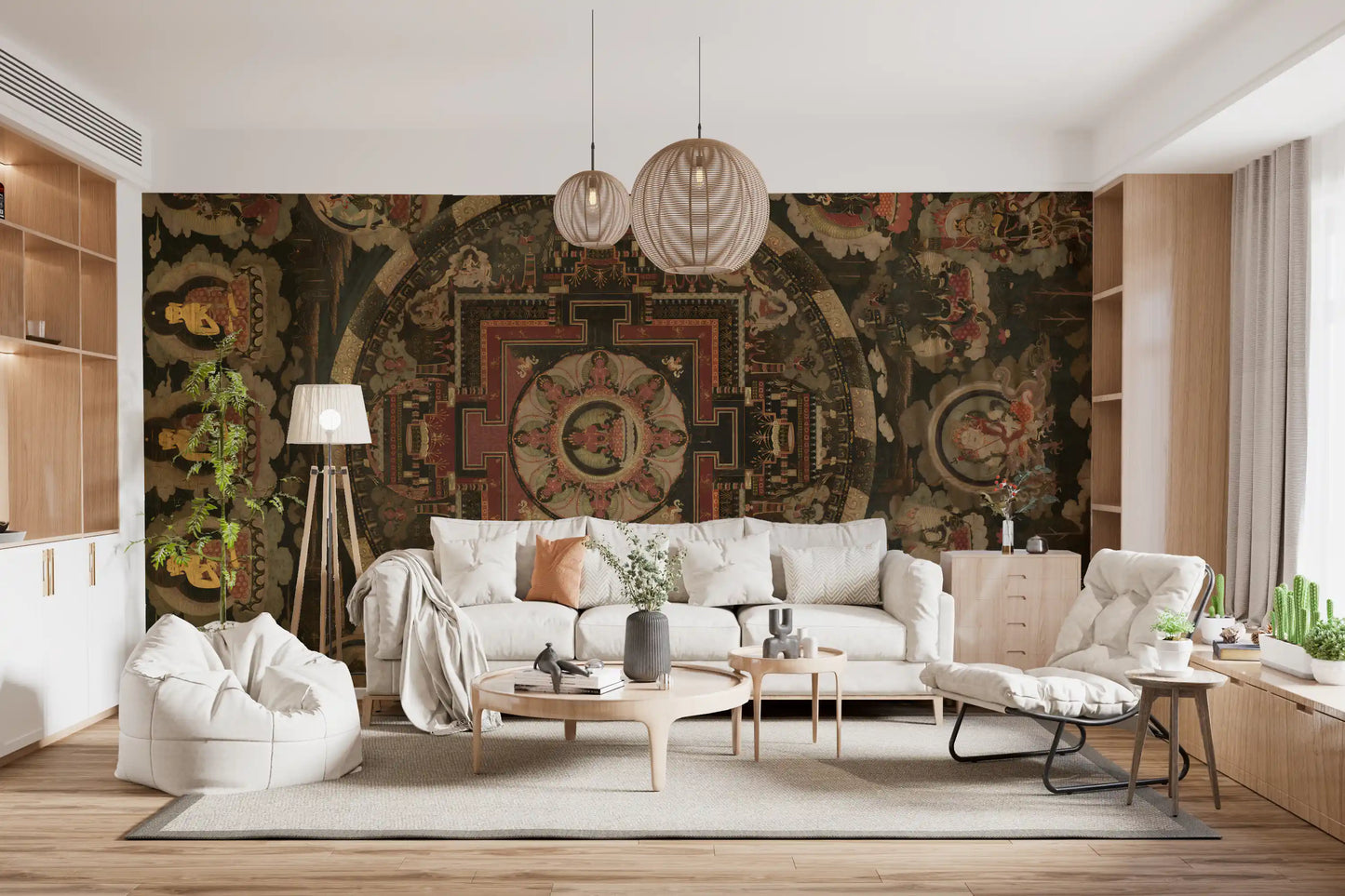 Ancient Cosmic Harmony Wall Mural