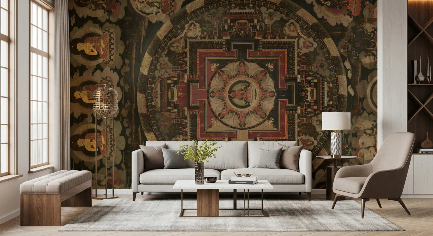 Ancient Cosmic Harmony Wall Mural