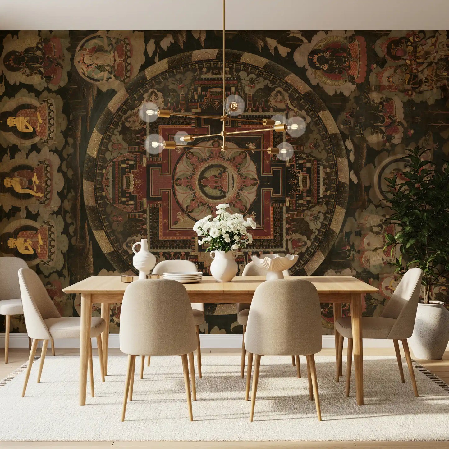 Ancient Cosmic Harmony Wall Mural