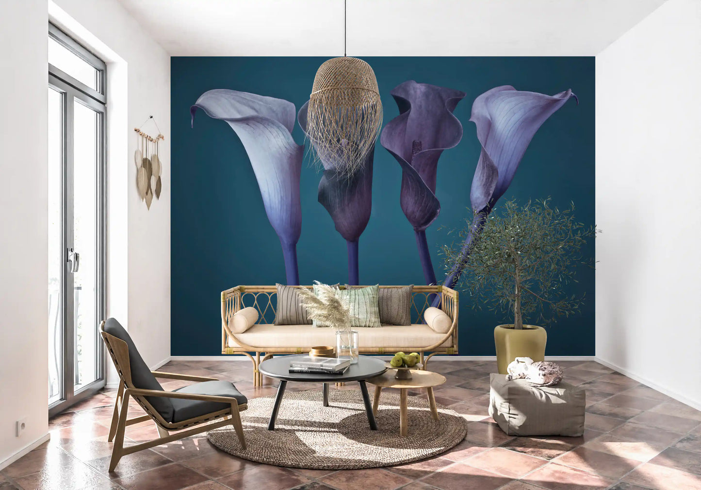 Twilight Petal Dance Wall Mural