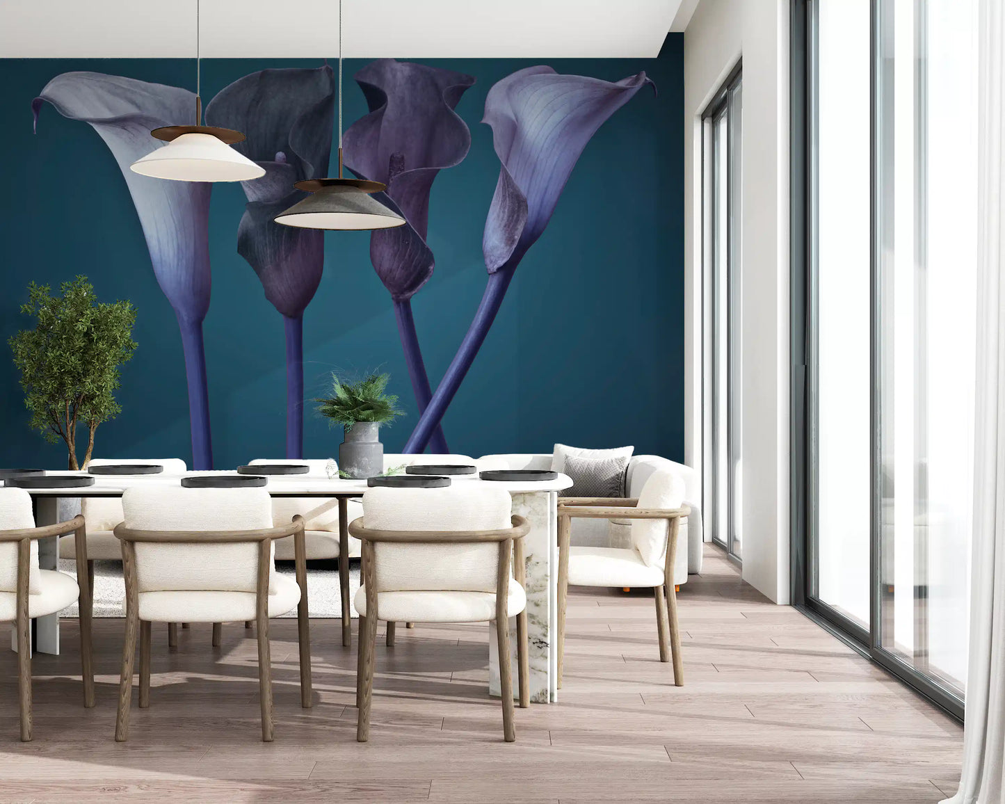 Twilight Petal Dance Wall Mural