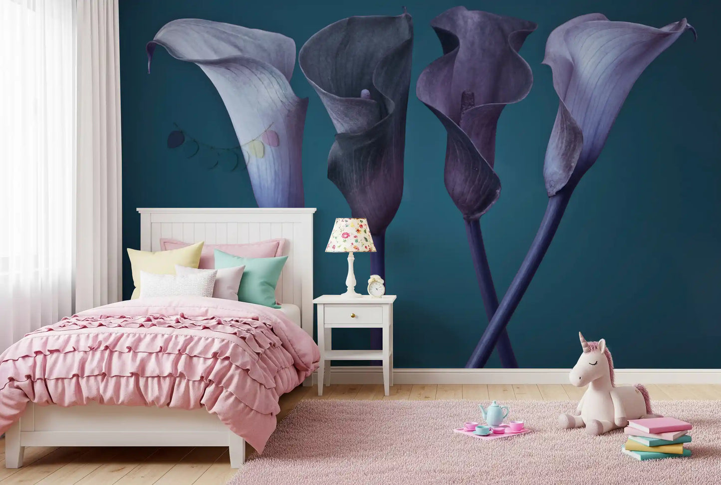 Twilight Petal Dance Wall Mural