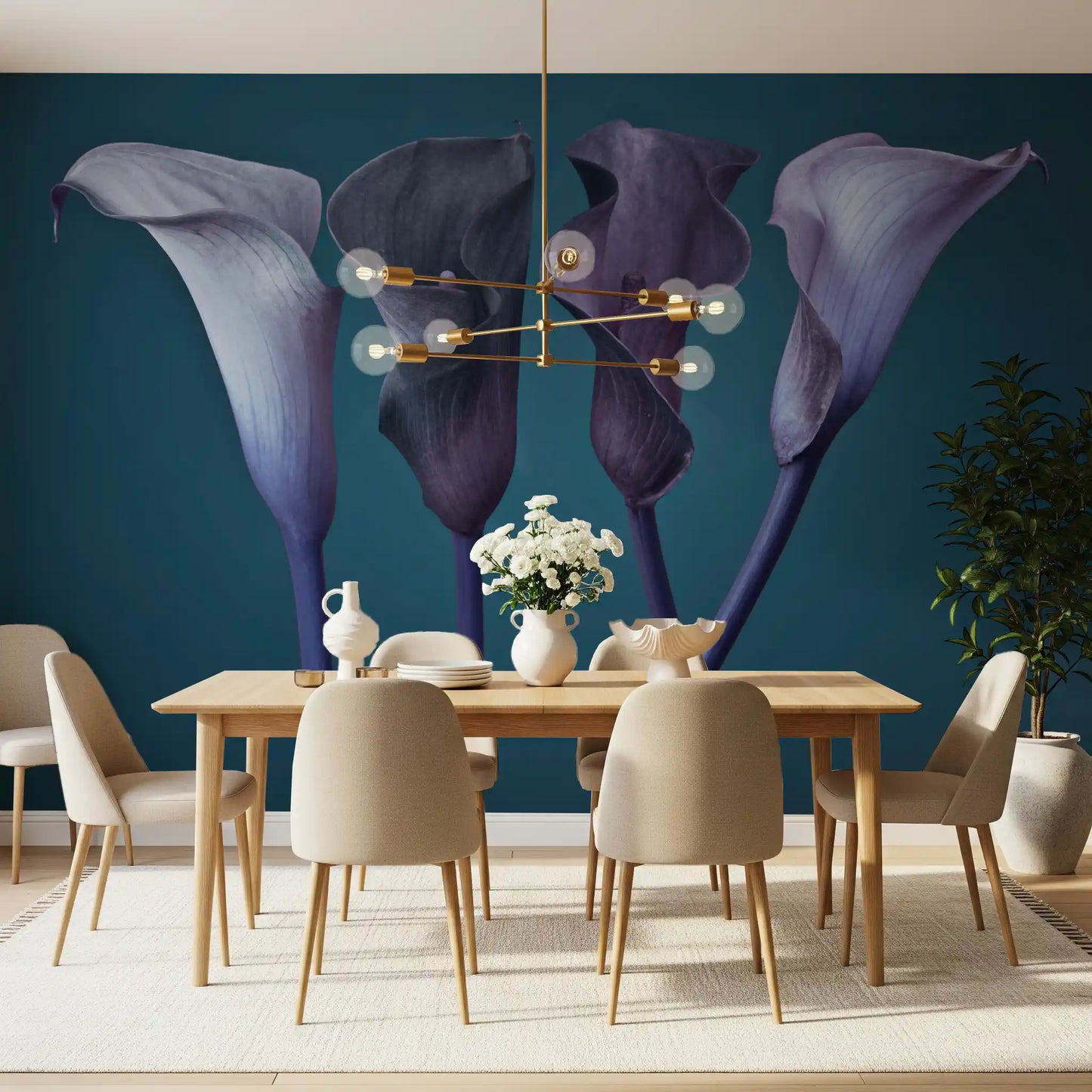 Twilight Petal Dance Wall Mural