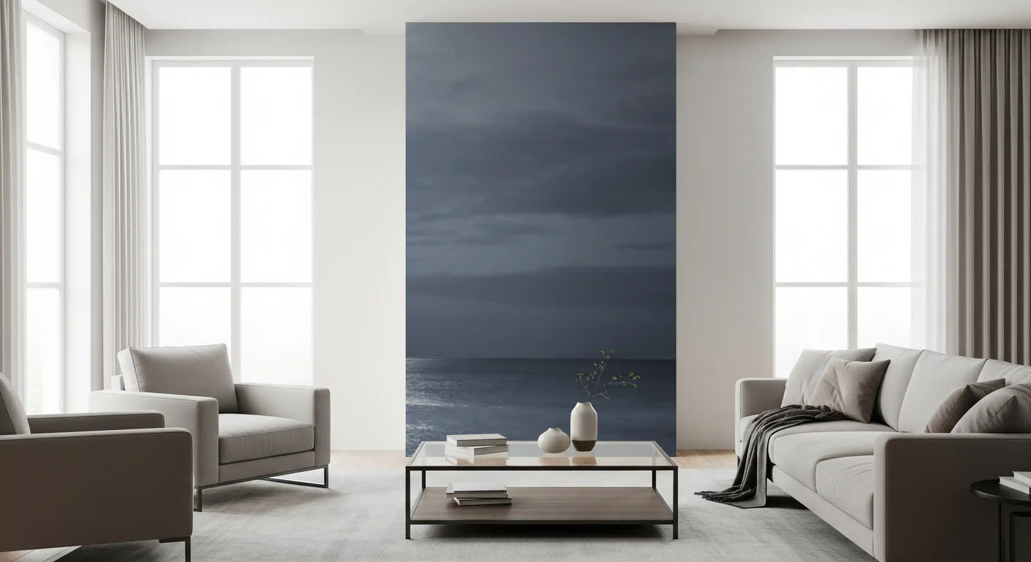 Moonlit Ocean Serenity Wall Mural