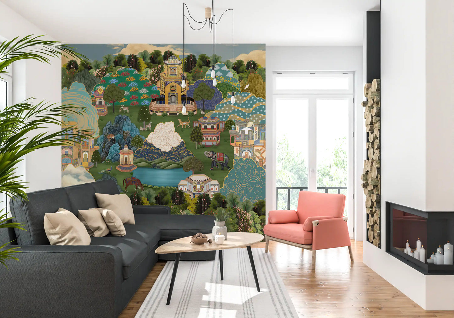 Royal Gardens of Mystical Lands Wall Mural
