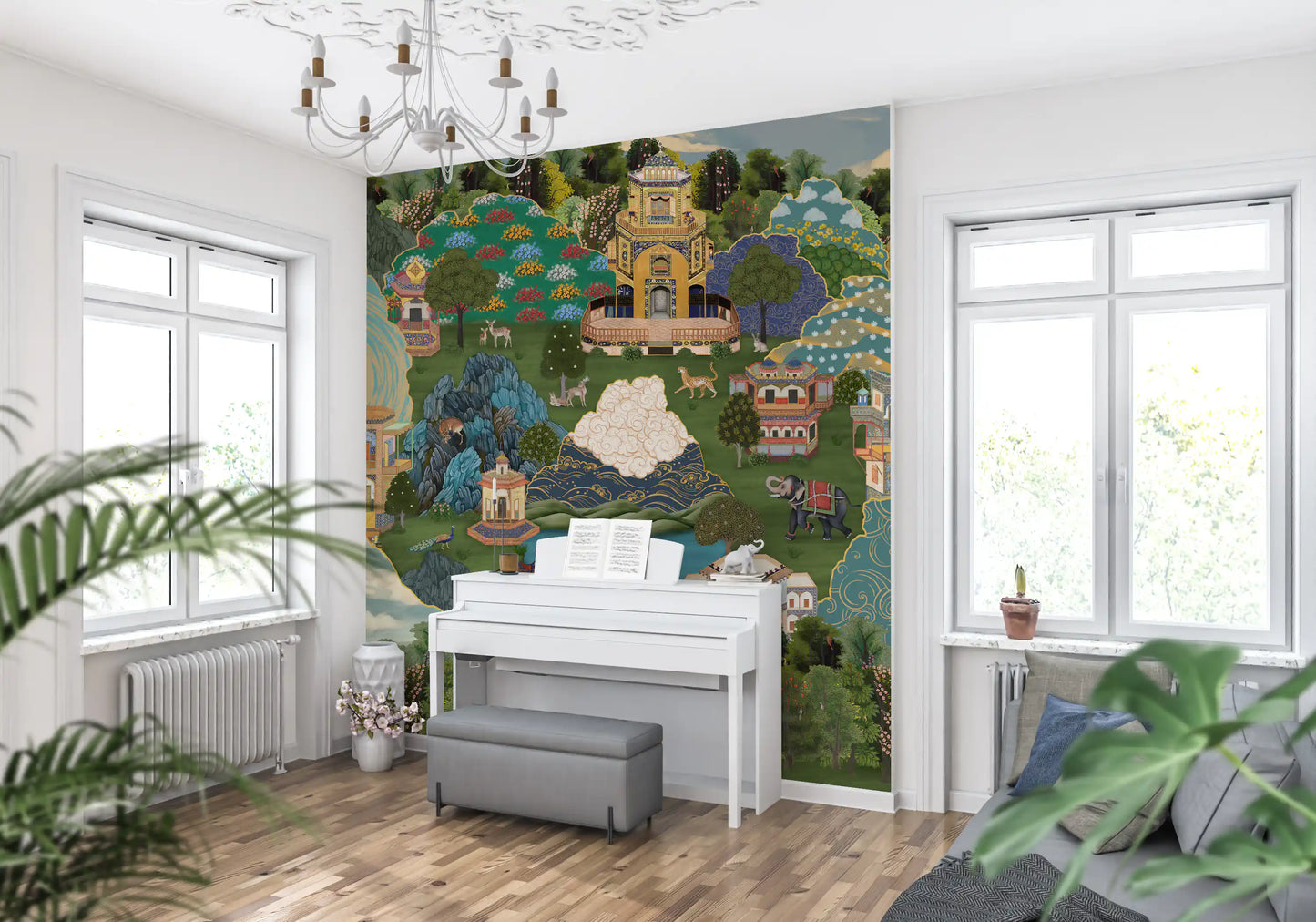 Royal Gardens of Mystical Lands Wall Mural